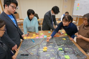 山下地区でのワークショップは約半年にわたって開催した